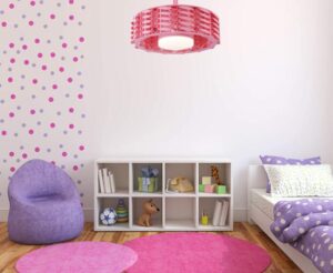 bladeless pink ceiling fan for girls bedroom