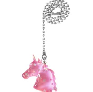 pink unicorn ceiling fan accessory for girls bedroom