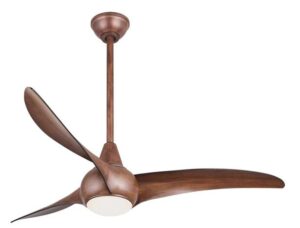 Minka-Aire Light Wave Brown ceiling fan for bedroom