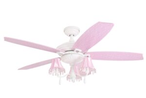 Beatuiful 44-inch pink nursery ceiling fan